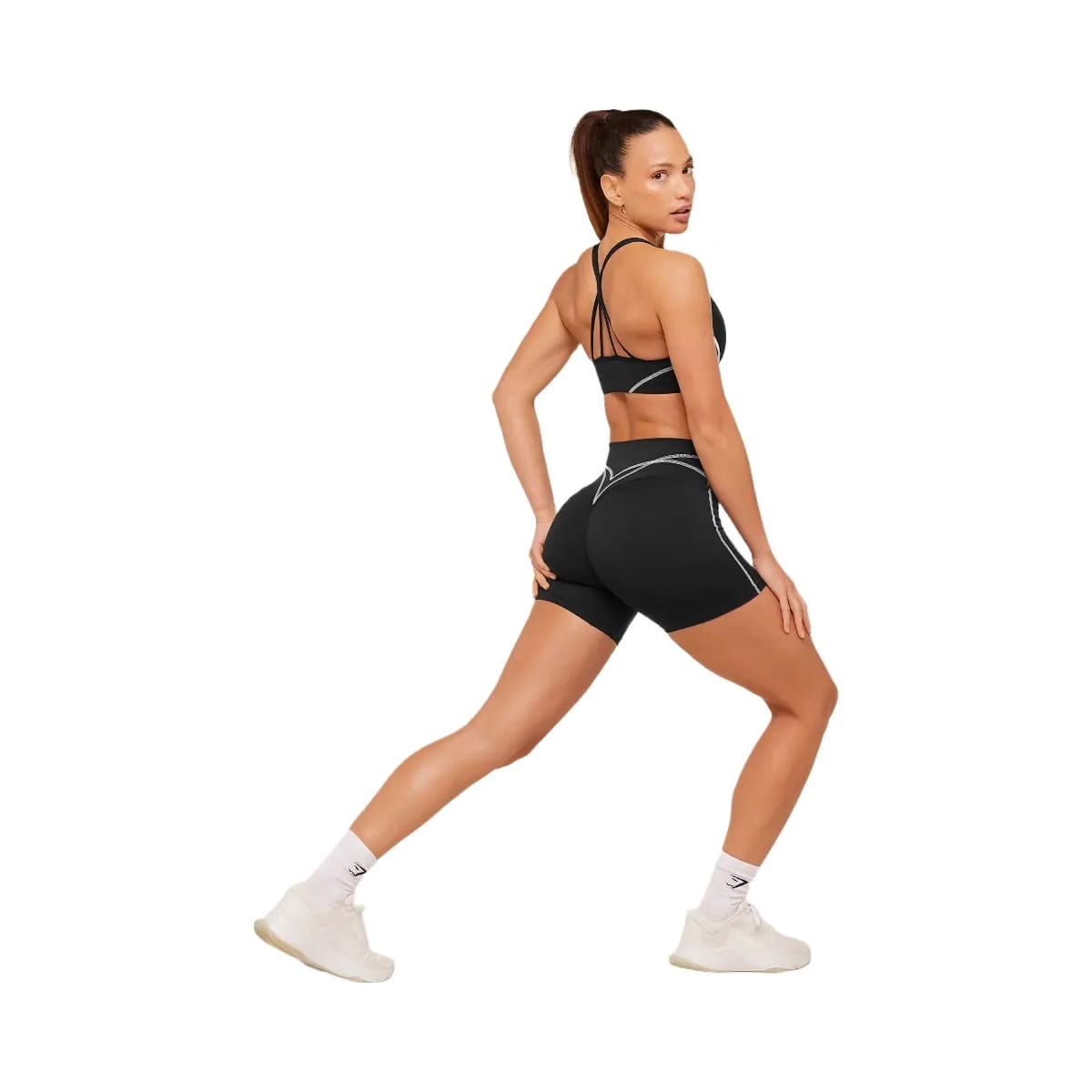 Gymshark Volt Shorts "Black White"