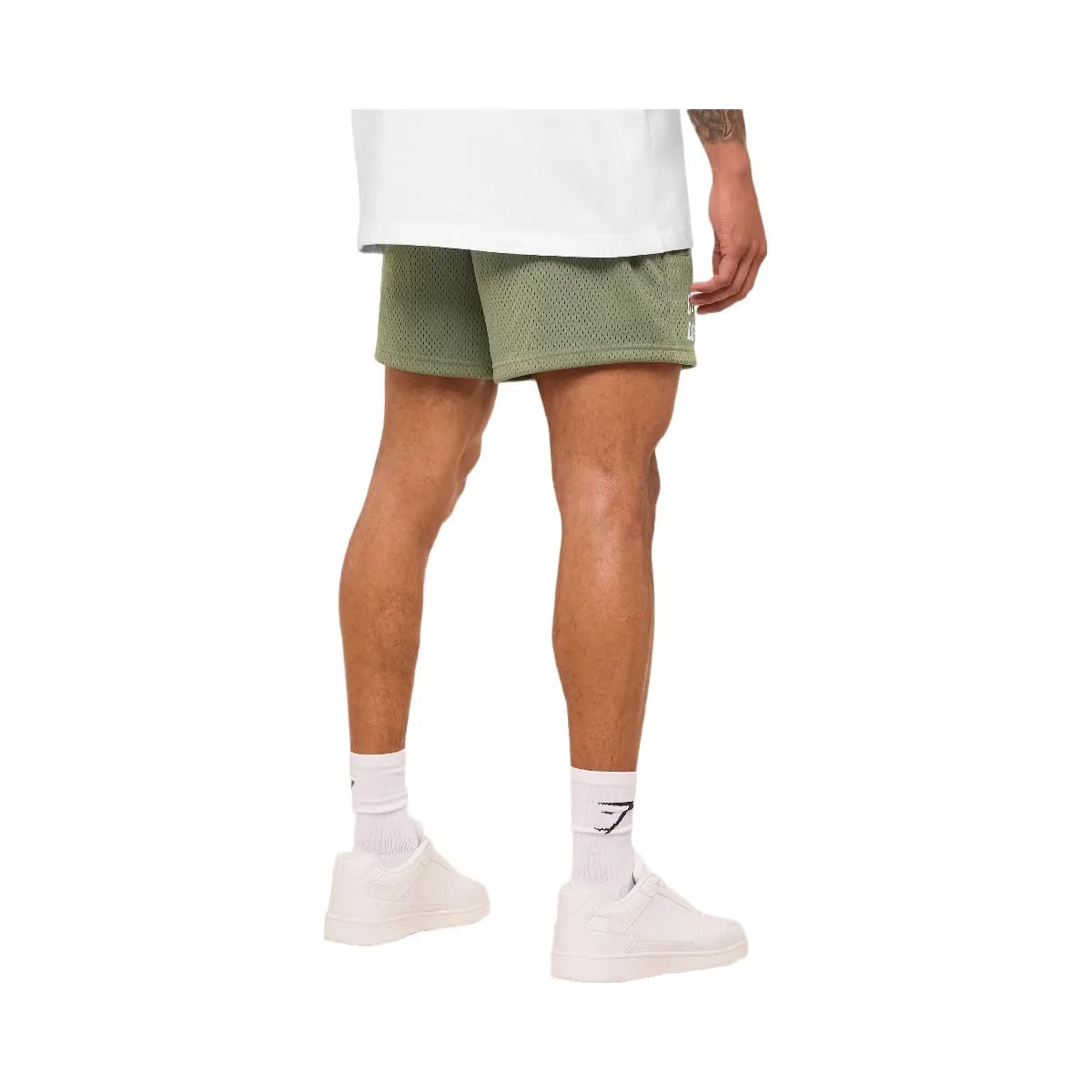 Gymshark Lifting Mesh 5" Shorts "Base Green"