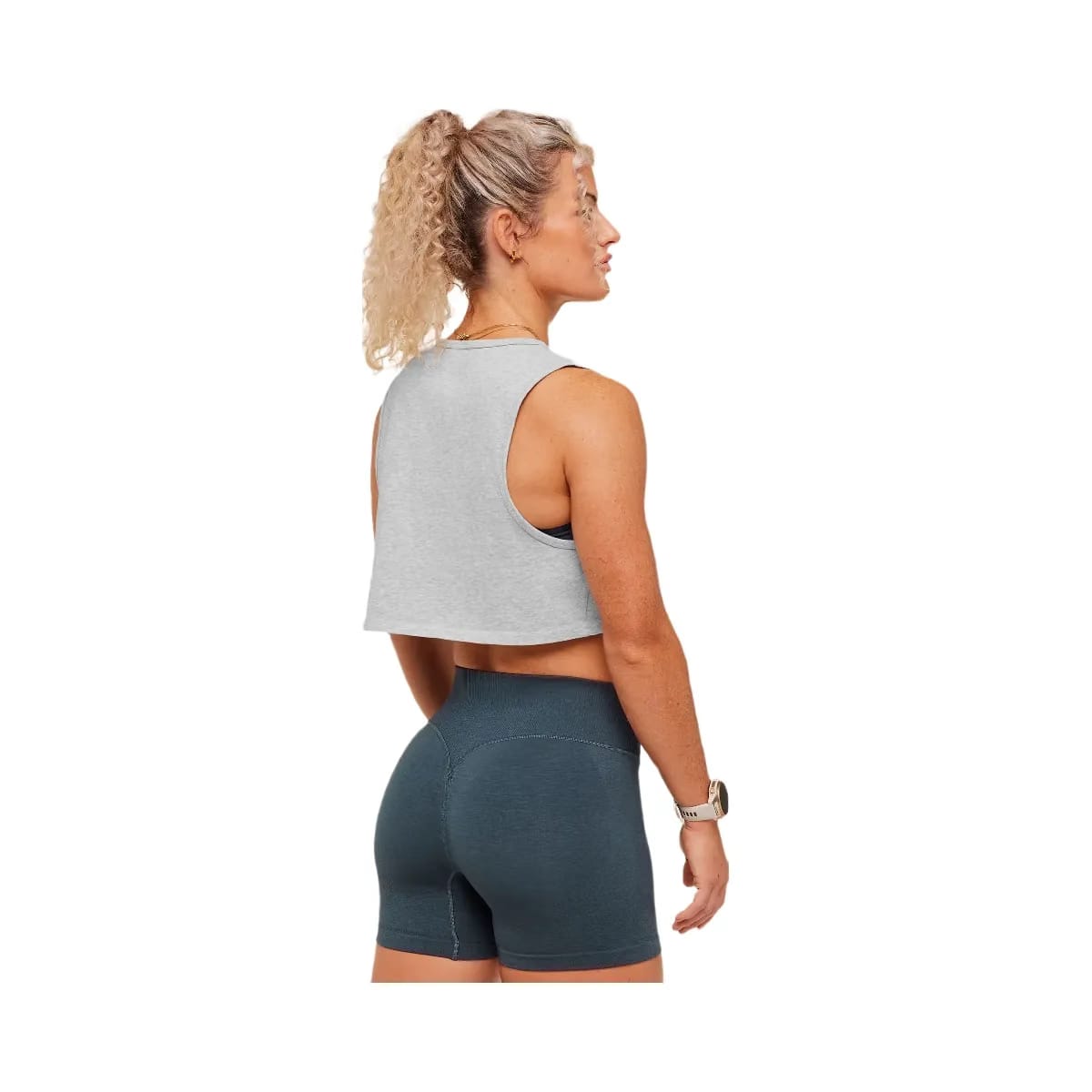 Gymshark To From Cut Off Tee "Bros Soft Grey Marl"