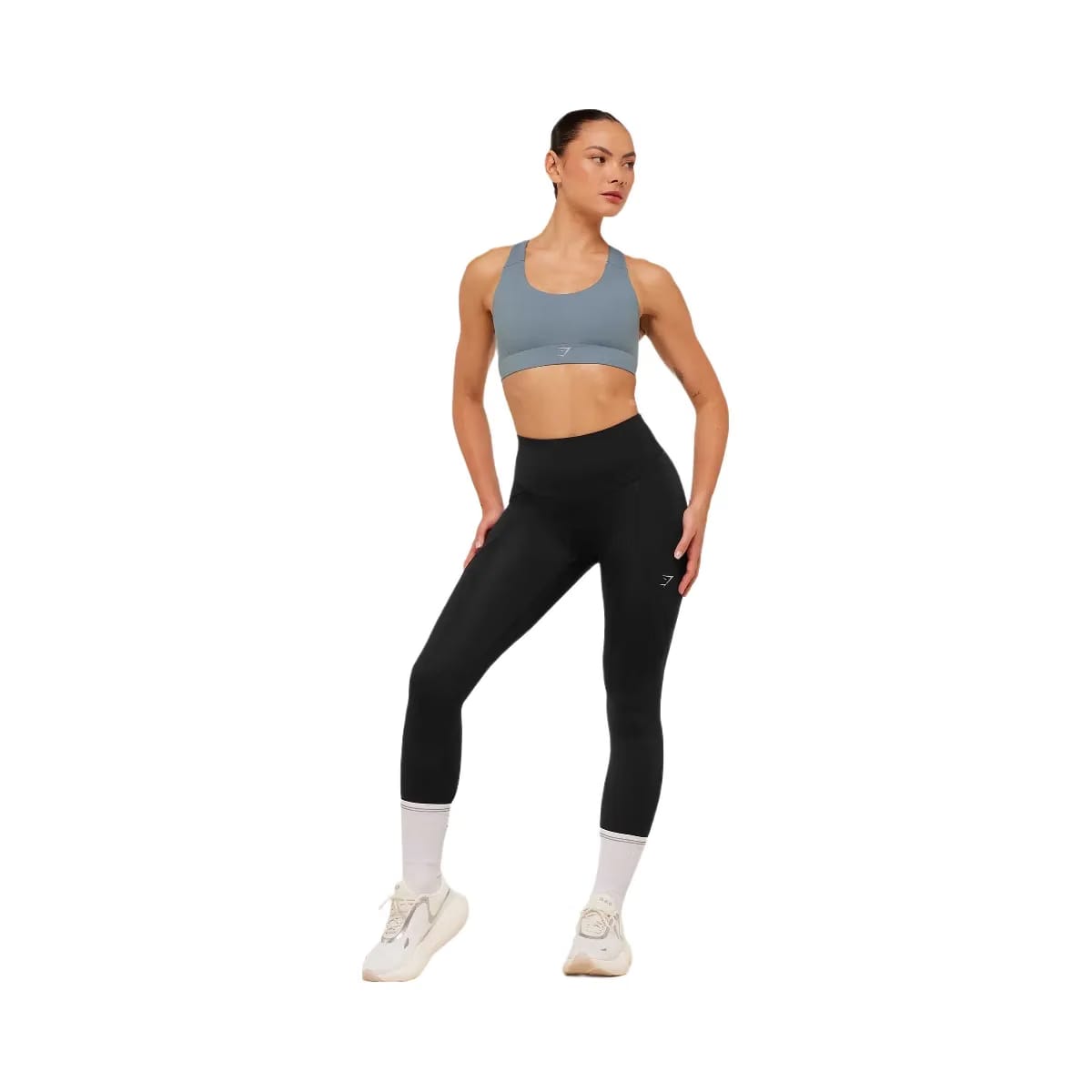 Gymshark Medium Support Running Sports Bra "Iron Blue"