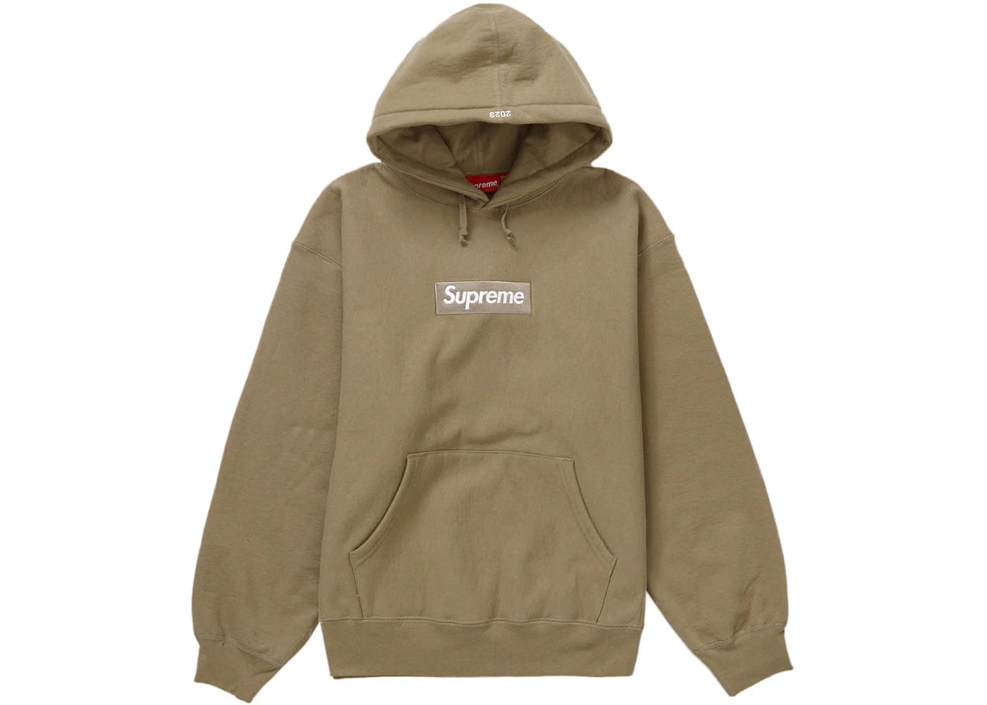Supreme Box Logo Hoodie (FW23) Dark Sand