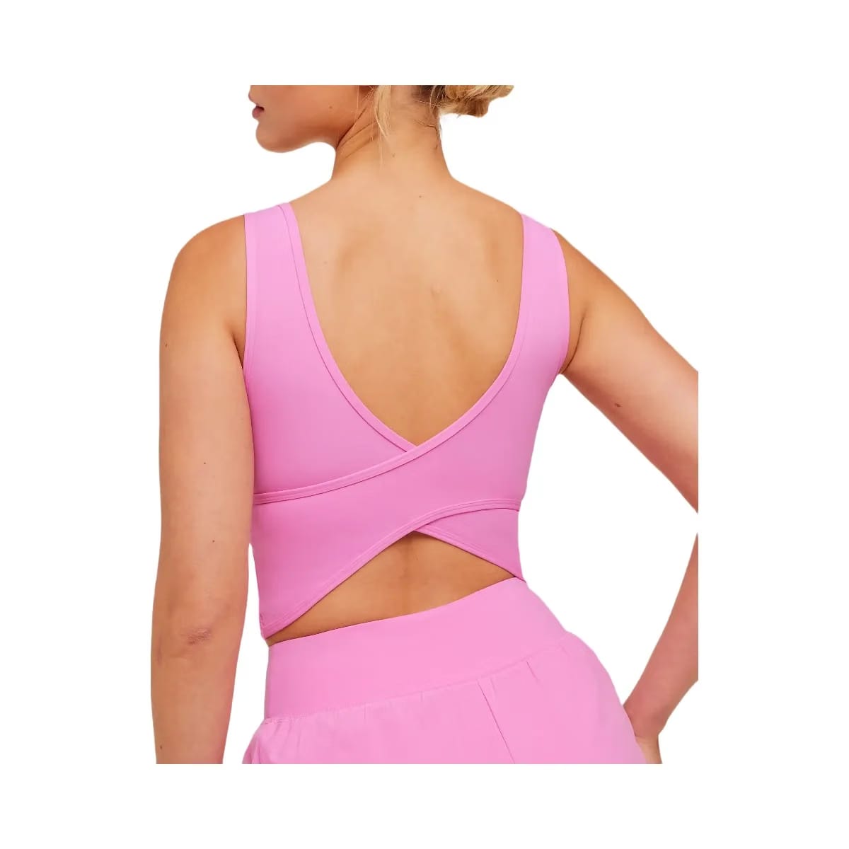 Gymshark Crossover Back Tank "Focus Pink"