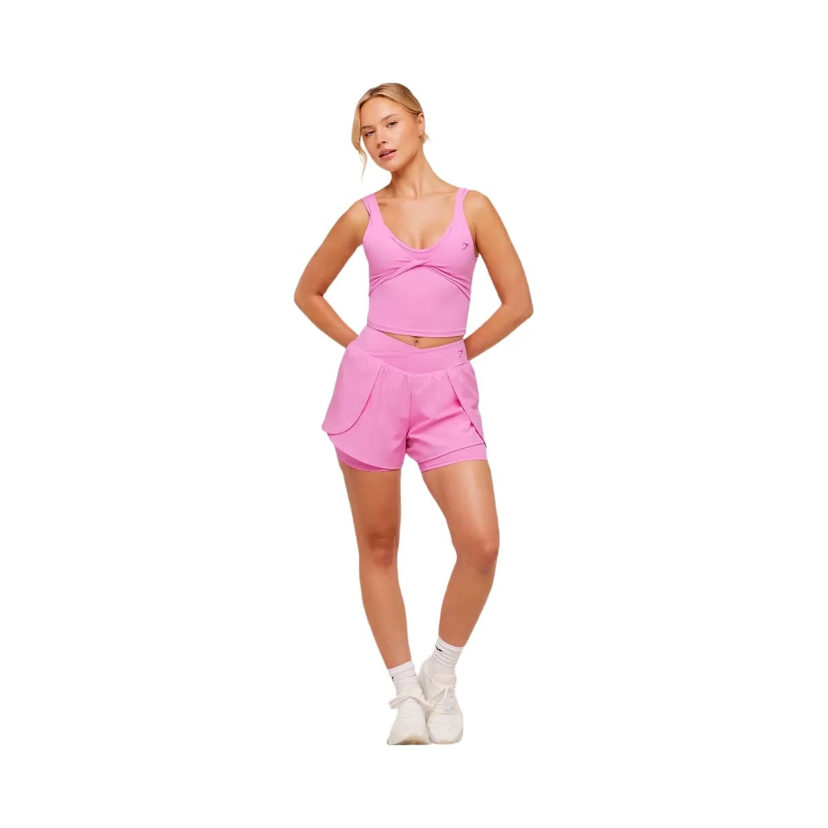 Gymshark Crossover Back Tank "Focus Pink"