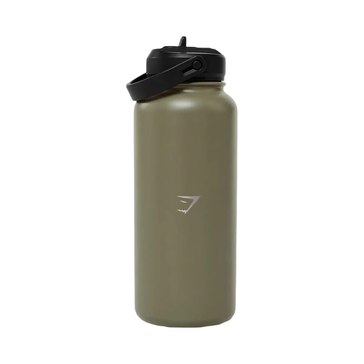Gymshark Metal Insulated Straw Bottle 1L "GS Grounded Green"