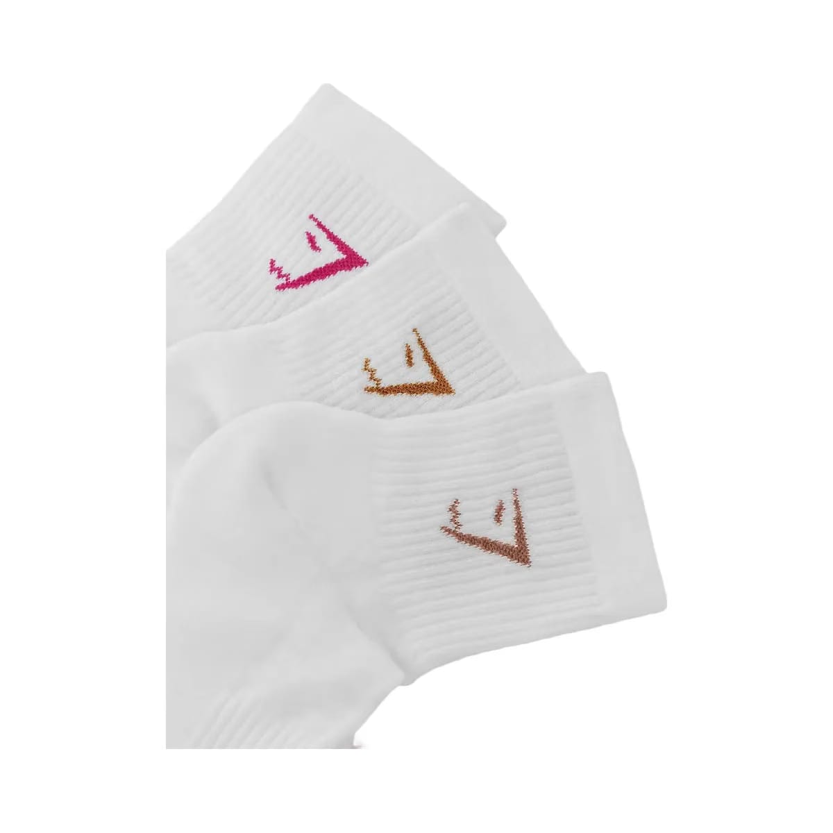 Gymshark Sweet Treat Graphic Midi Socks 3pk "GS White"