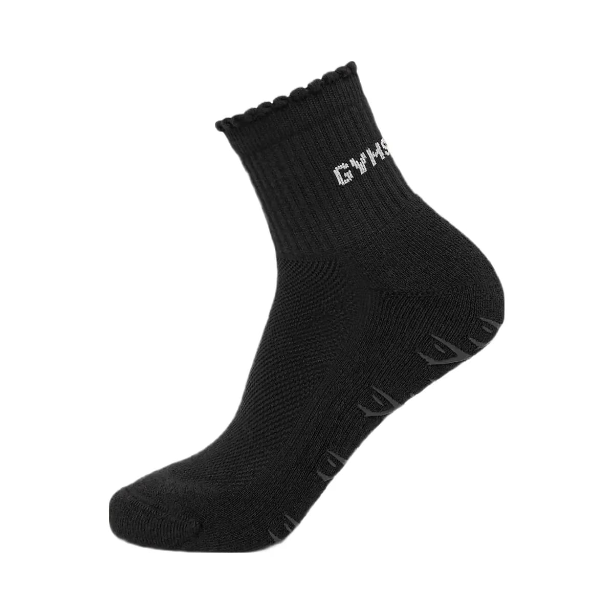 Gymshark Frill Pilates Midi Sock "GS Black"