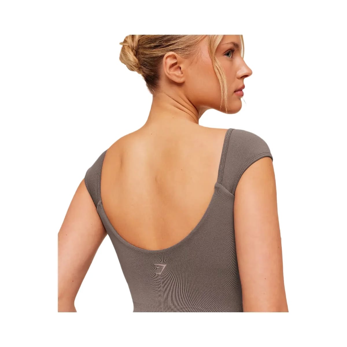 Gymshark Soft Sculpt Cap Sleeve All-In-One "Cool Brown"