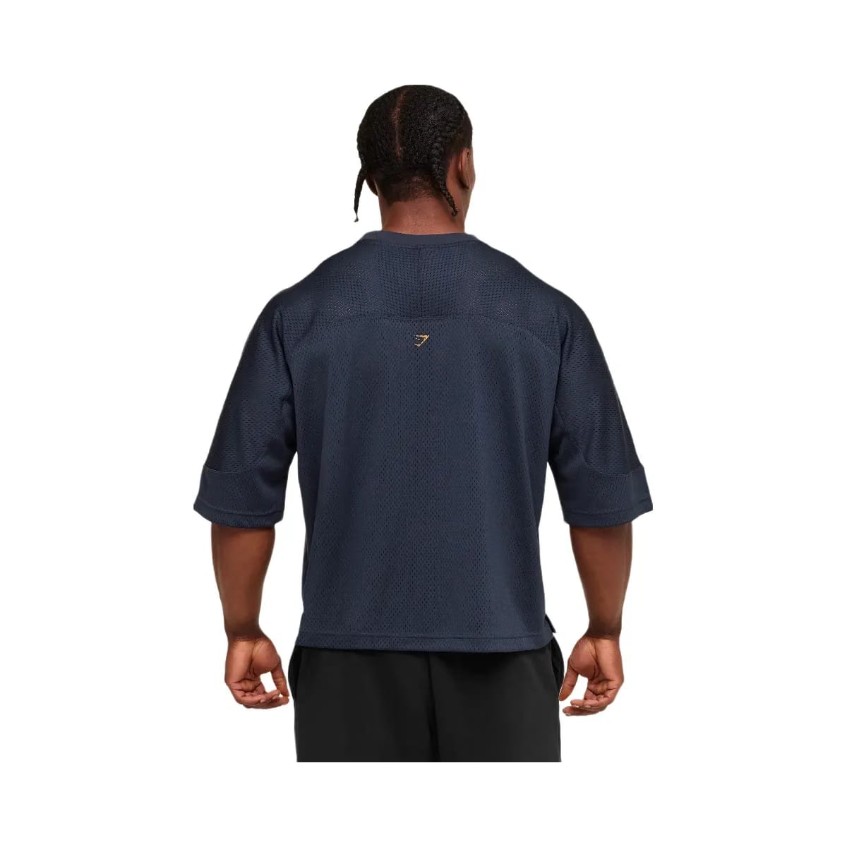 Gymshark Graphic Mesh Oversized T-Shirt "Heavy Blue"