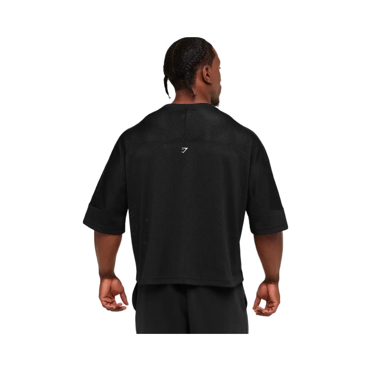 Gymshark Graphic Mesh Oversized T-Shirt "Black"