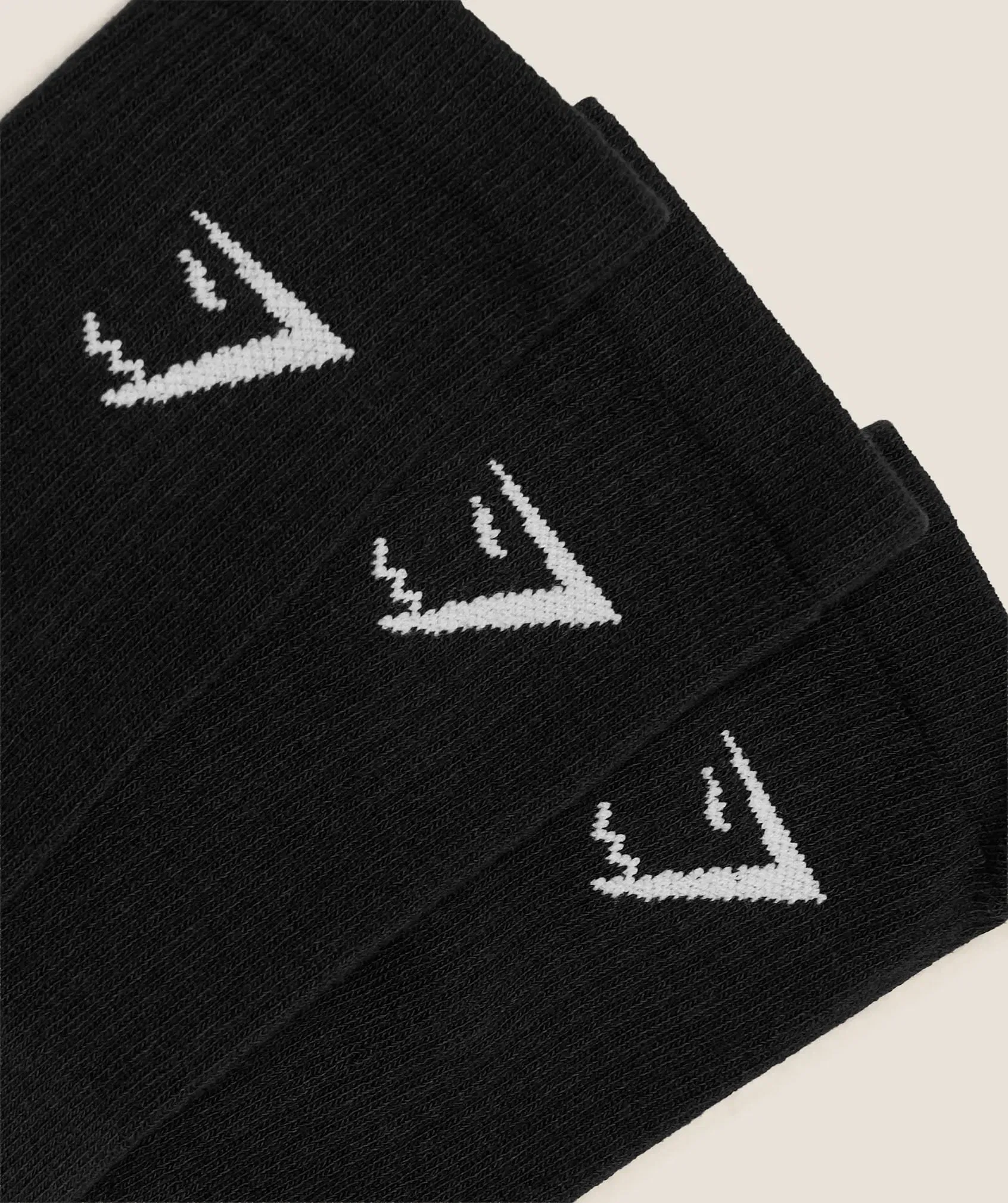 Gymshark Crew Socks 3Pk Gs Black
