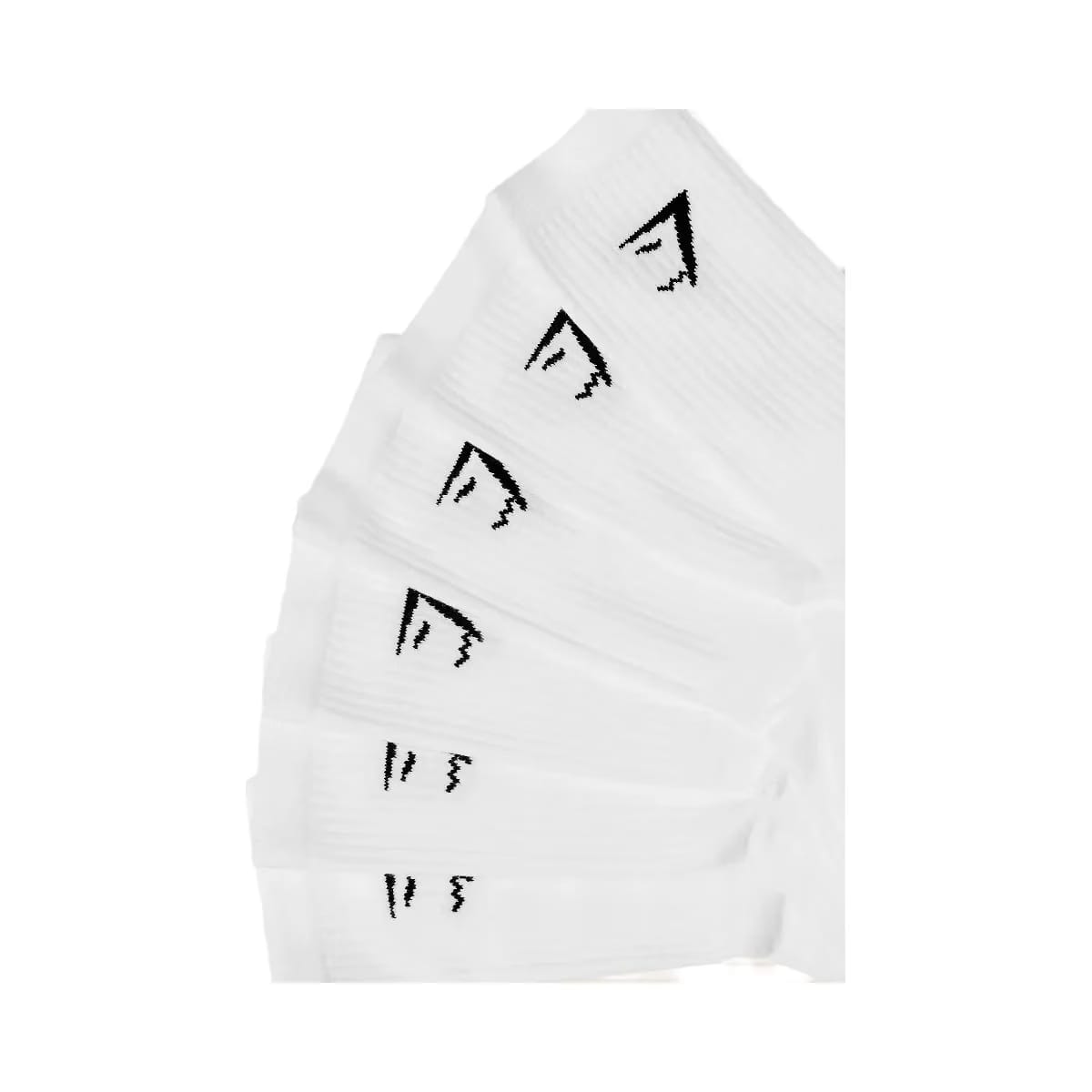 Gymshark Crew Socks 6Pk Gs White