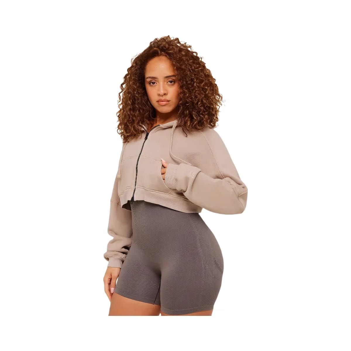 Gymshark Pump Zip Through Hoodie "GS Dusk Pink WASH"