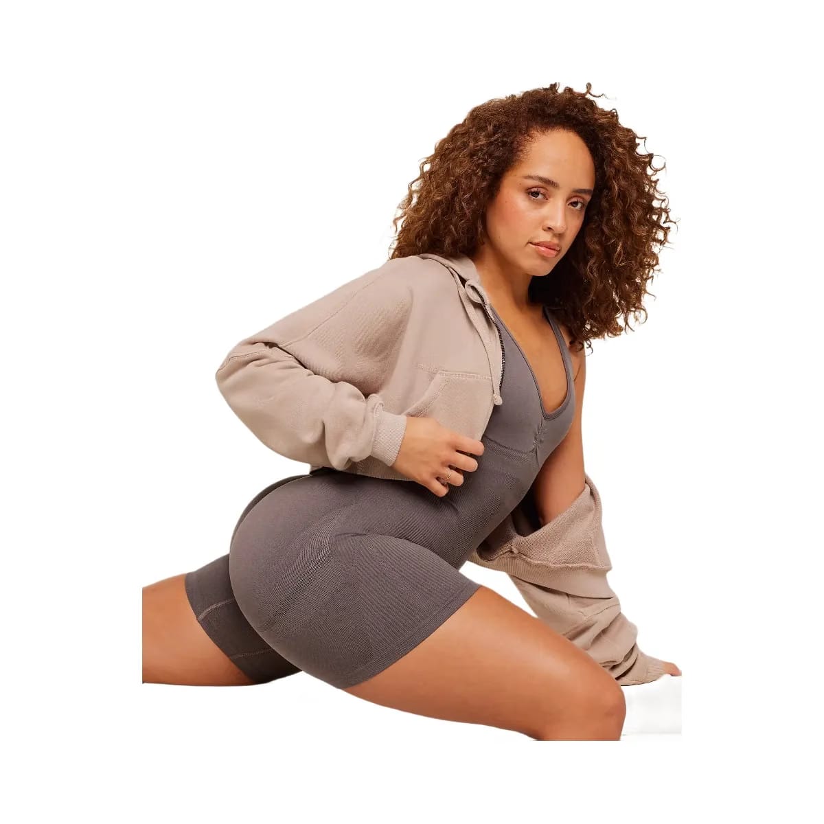 Gymshark Pump Zip Through Hoodie "GS Dusk Pink WASH"