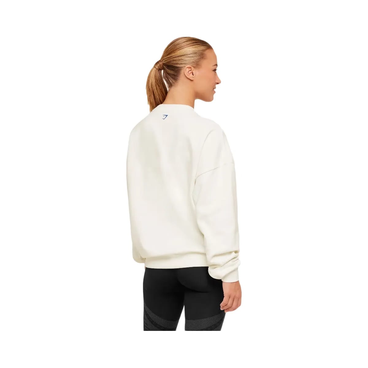 Gymshark Run Club Graphic Sweatshirt "GS Soft White"
