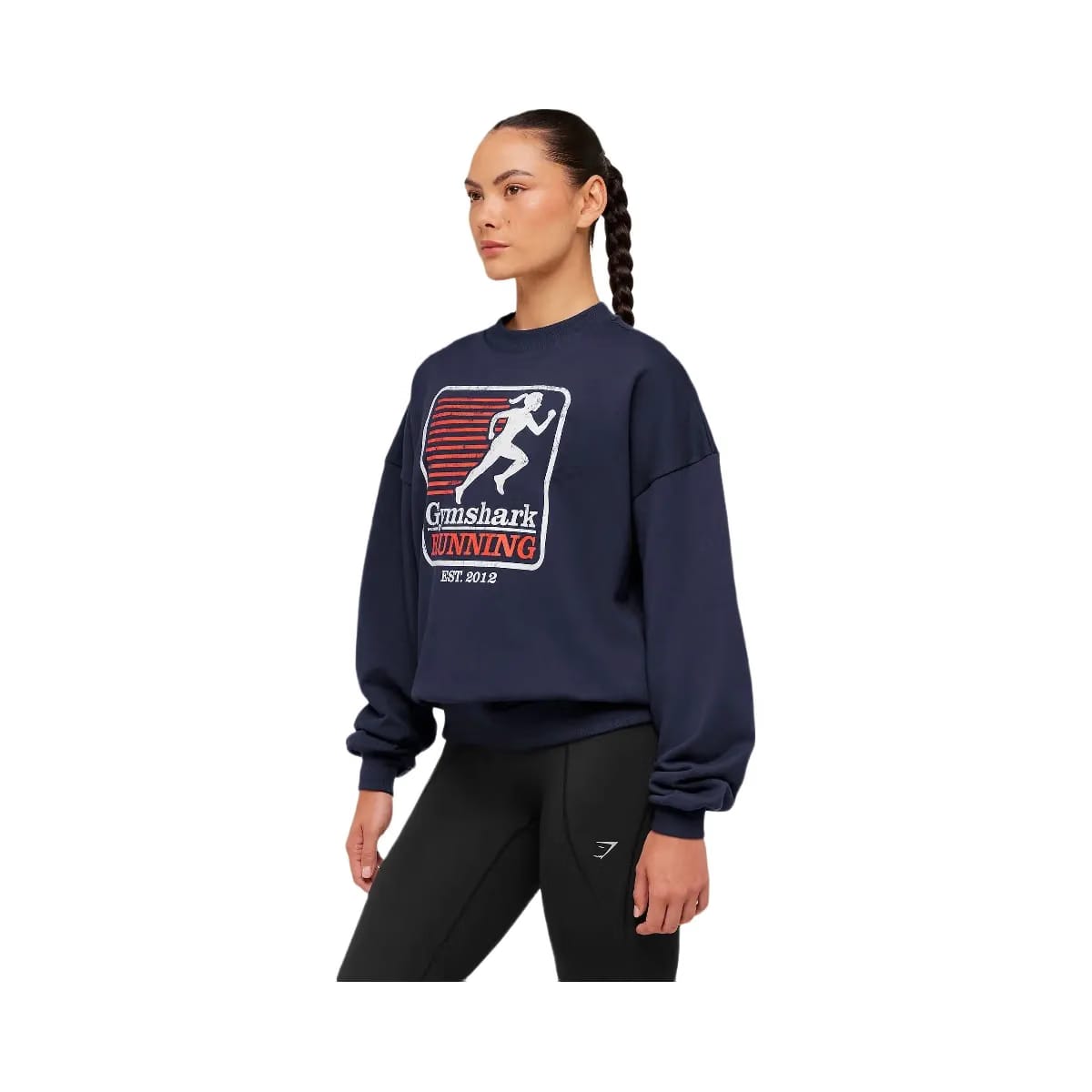 Gymshark Run Club Graphic Sweatshirt "Heavy Blue"