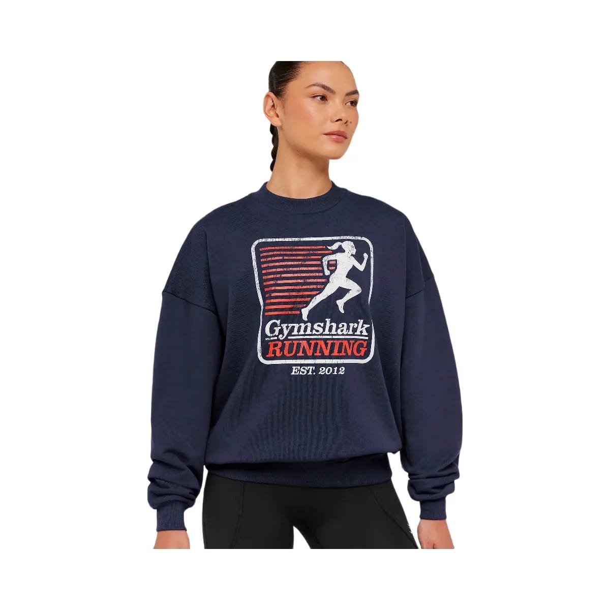 Gymshark Run Club Graphic Sweatshirt "Heavy Blue"