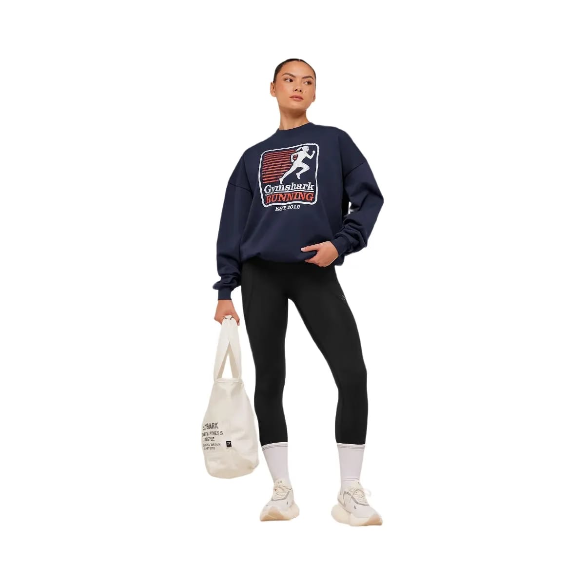 Gymshark Run Club Graphic Sweatshirt "Heavy Blue"