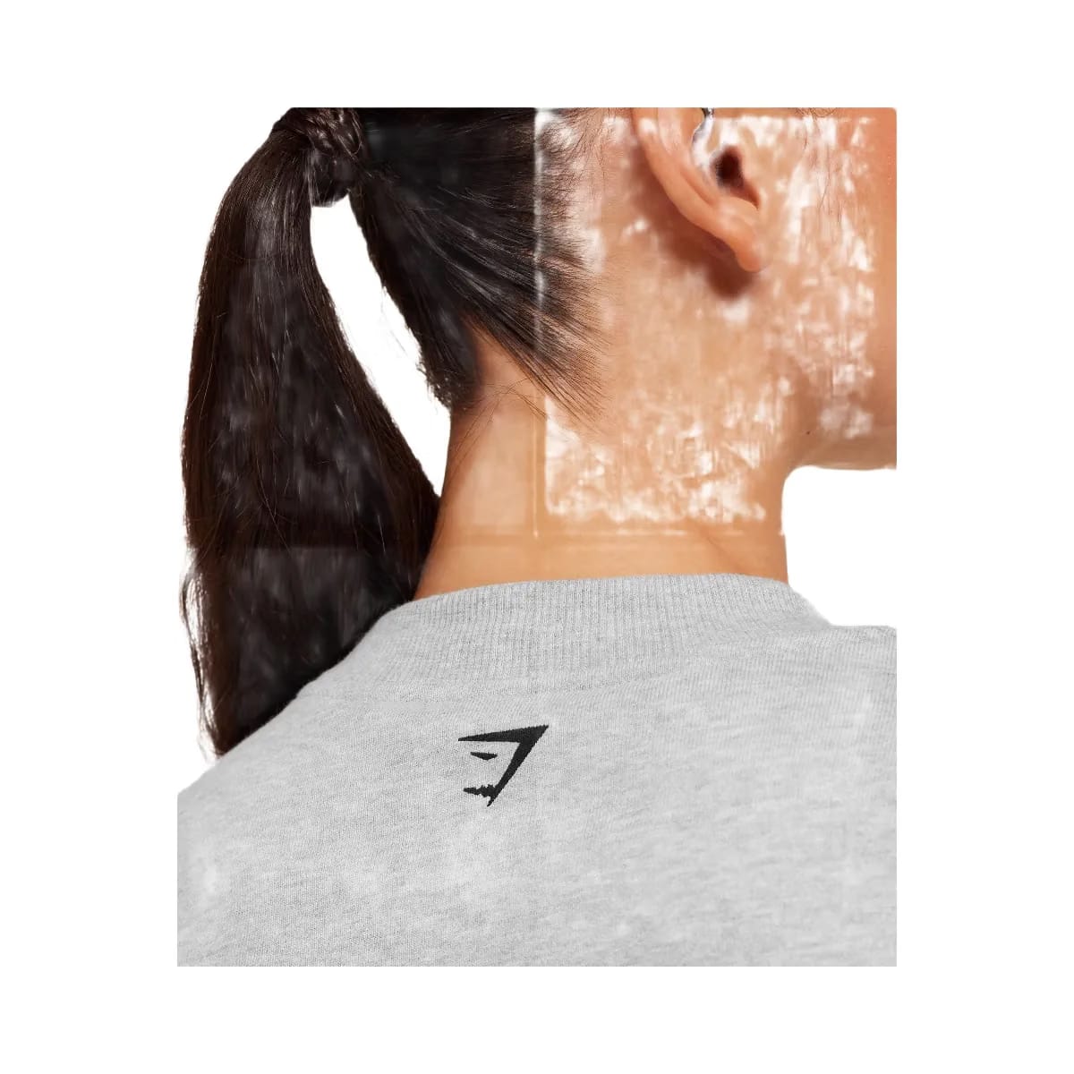 Gymshark Run Club Graphic Sweatshirt "Light Grey Core Marl"