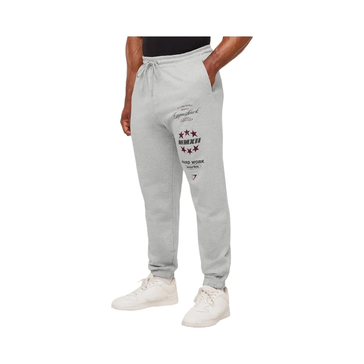 Gymshark Global Lifting Graphic Pants "Light Grey Core Marl"