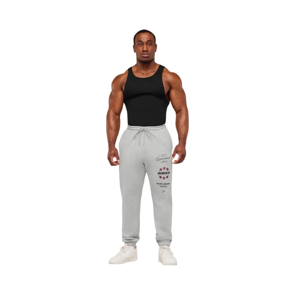 Gymshark Global Lifting Graphic Pants "Light Grey Core Marl"