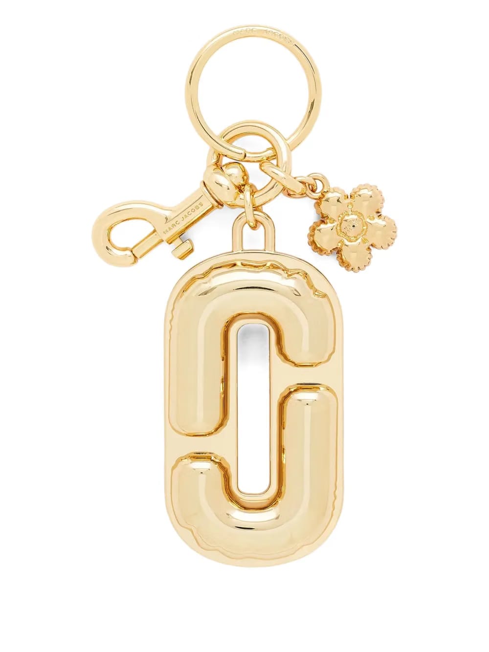 The J Marc balloon-shaped flower keyring