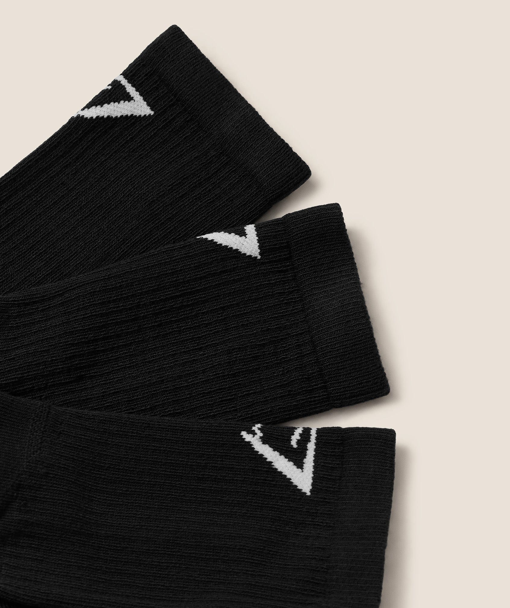 Gymshark Performance Crew Socks 3Pk Gs Black