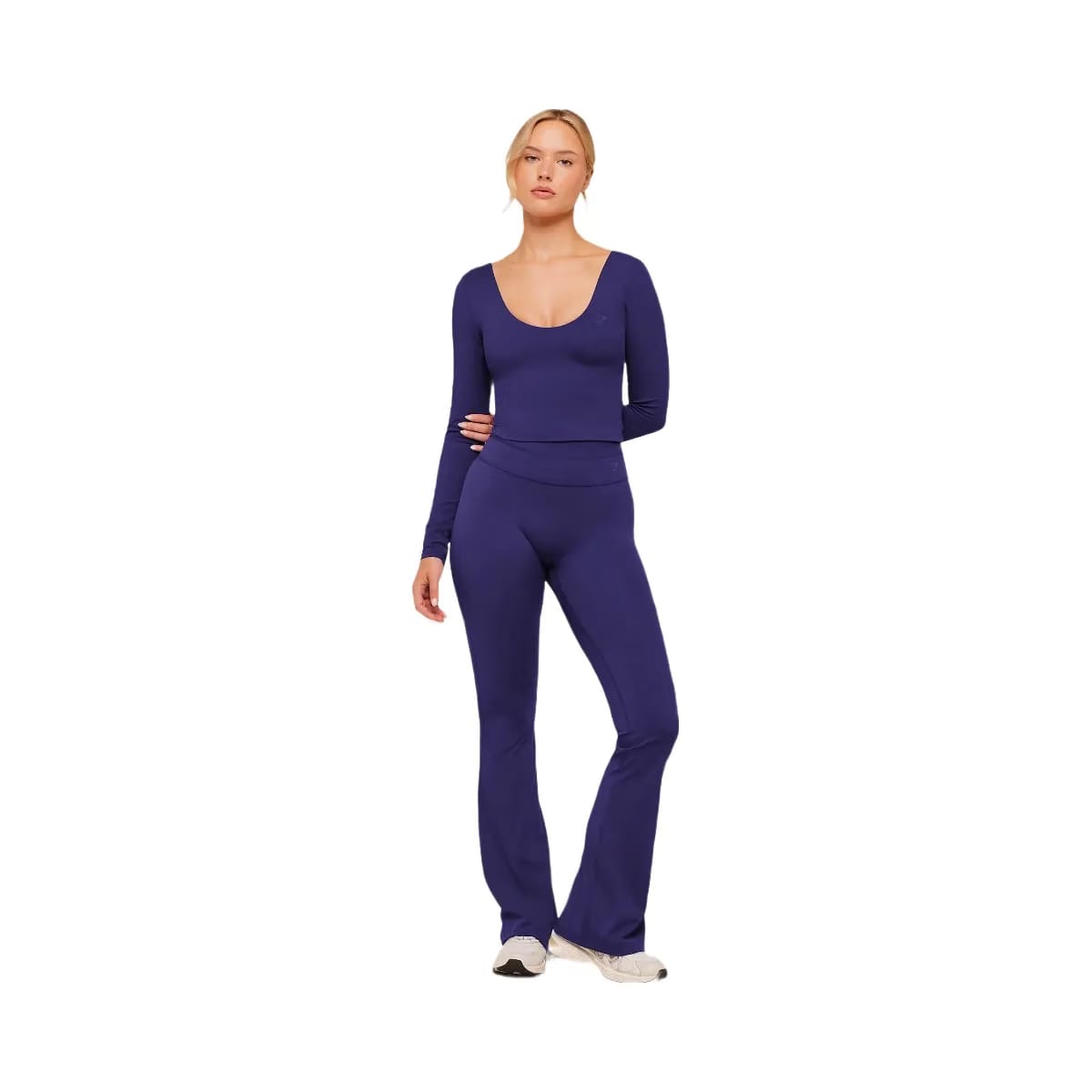 Gymshark Crossover Back Long Sleeve Top "Indigo Purple"
