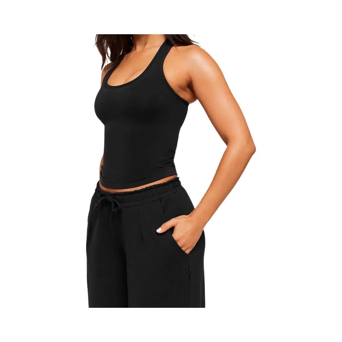 Gymshark Lightweight Wide Leg Pant Short "Black"