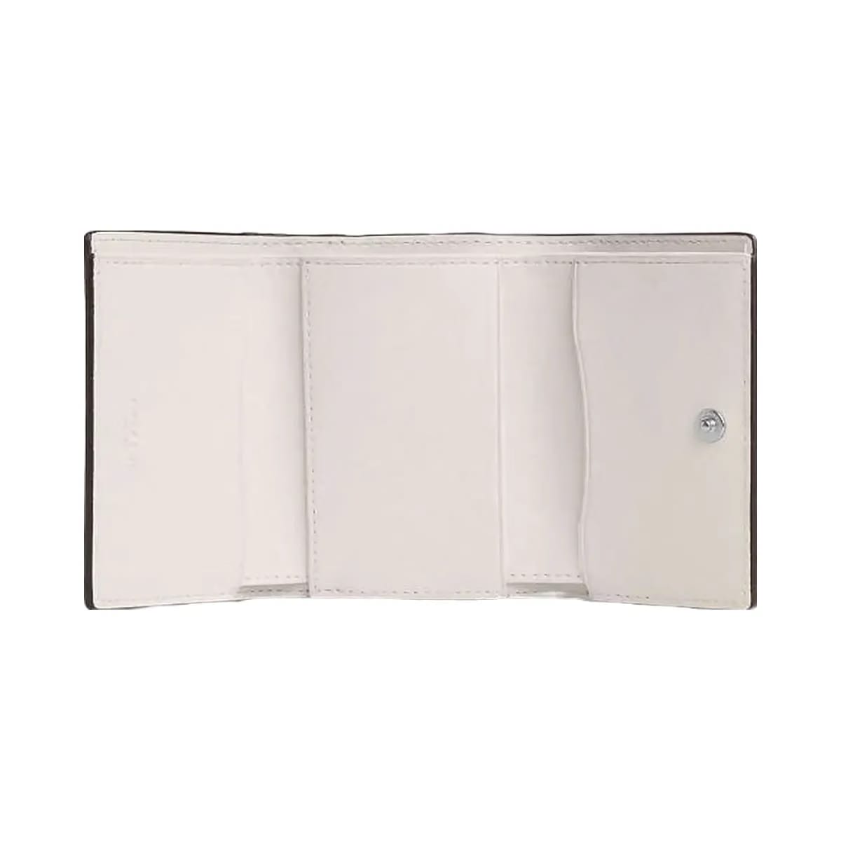 Coach Micro Wallet Pebbled Leather-Silver-Chalk