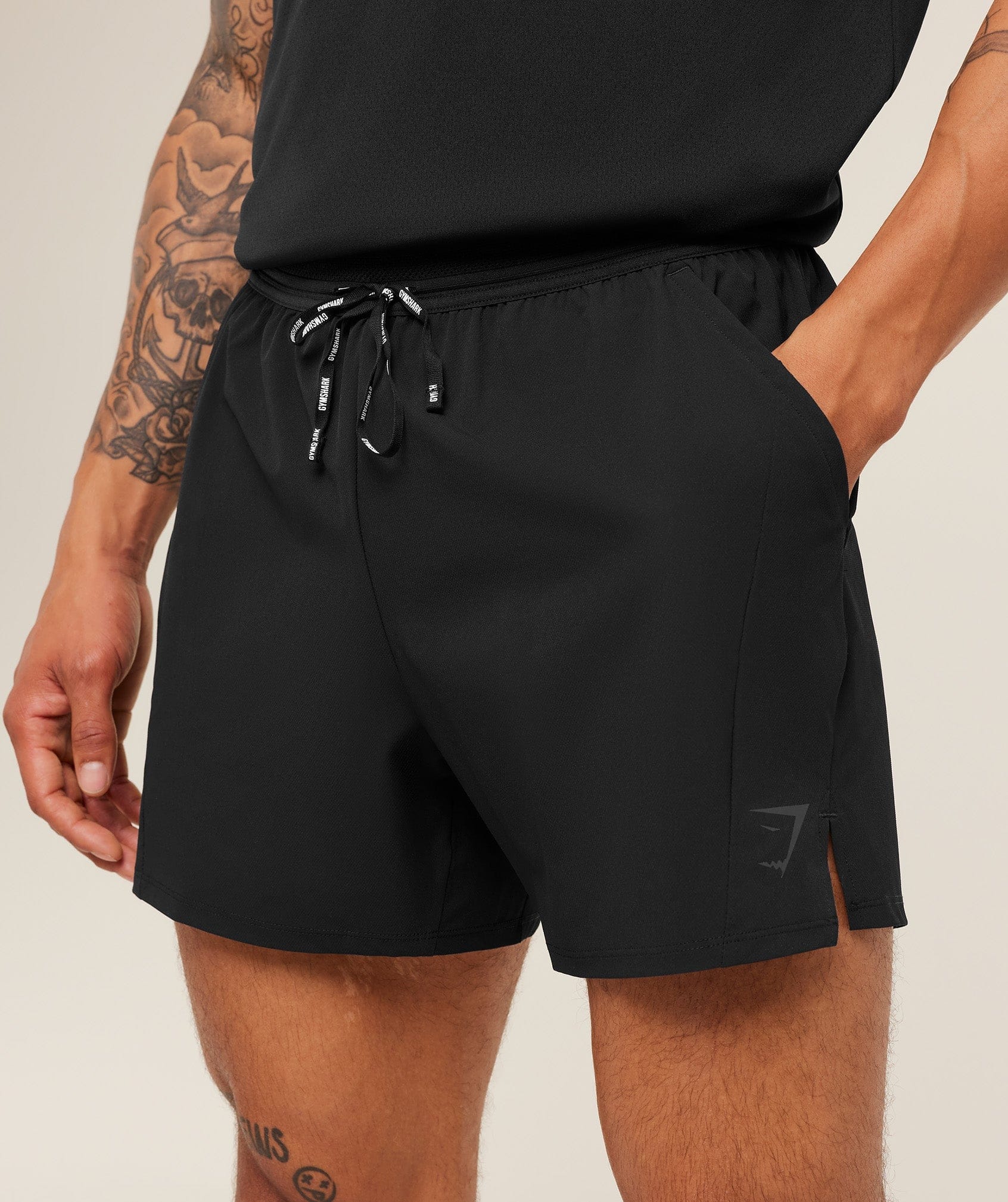 Gymshark Weekend 5" Shorts Gs Black