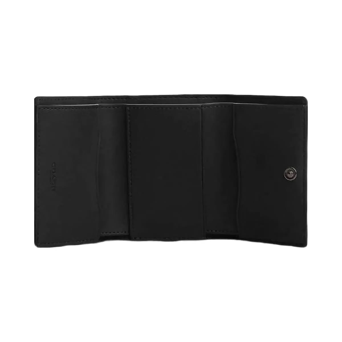 Coach Micro Wallet Leather-Black Copper-Black