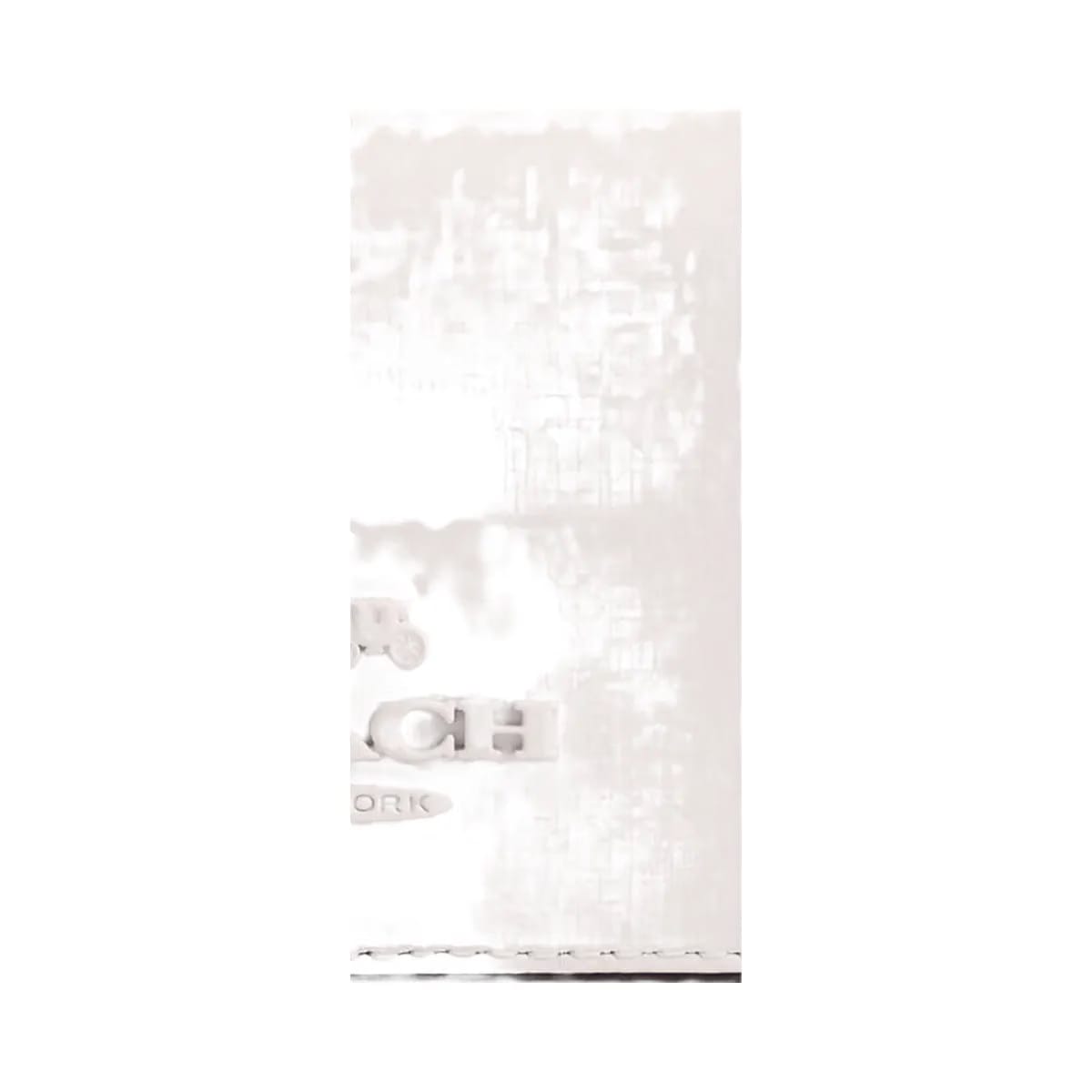 Coach Micro Wallet Leather-Silver-Chalk