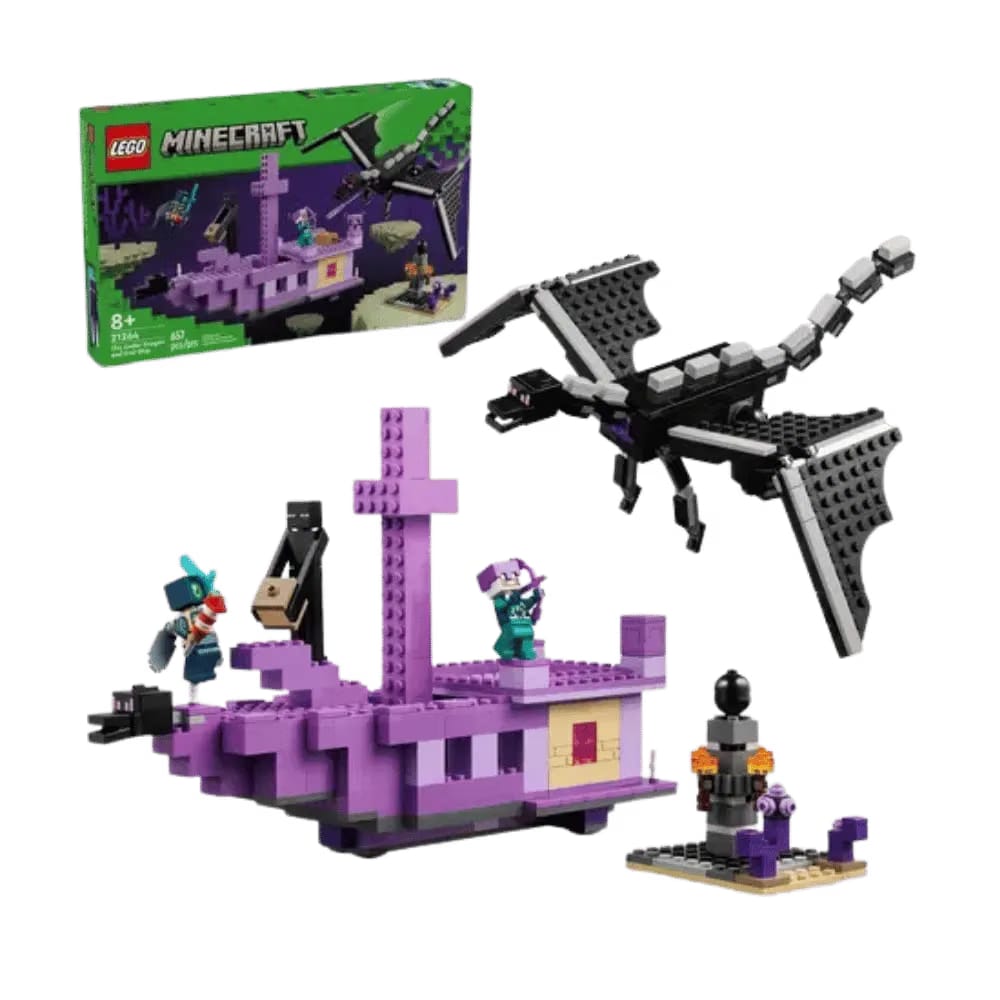 Lego Minecraft The Ender Dragon and End Ship