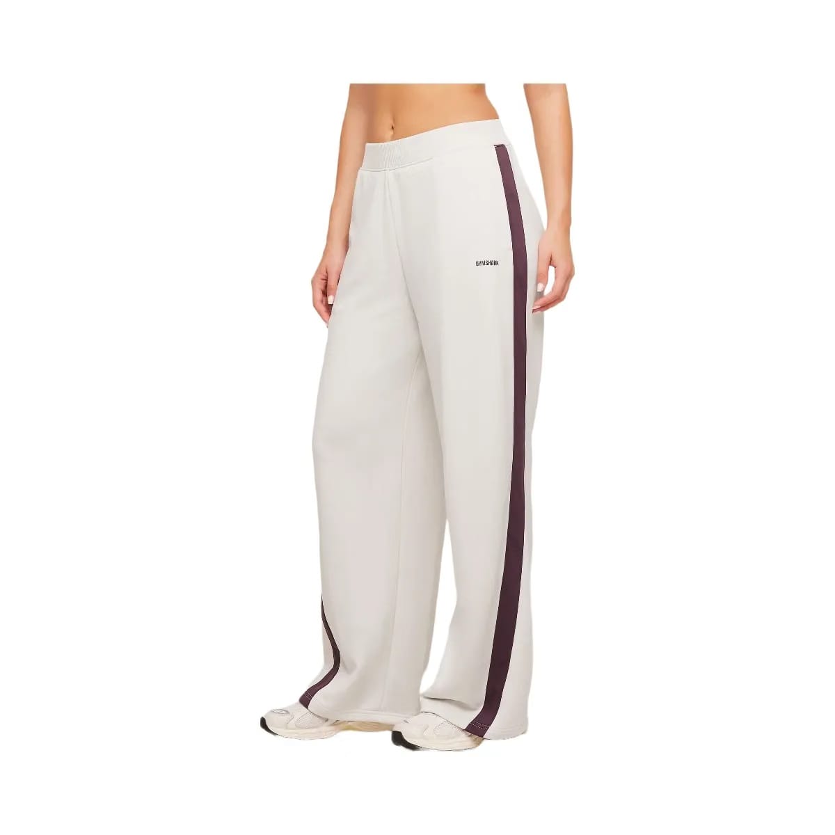 Gymshark Lightweight Tricot Wide Leg Pants "Tinted White Cherry Purple"