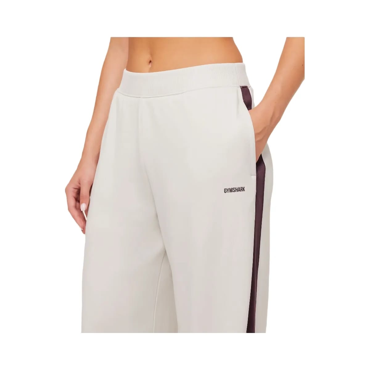 Gymshark Lightweight Tricot Wide Leg Pants "Tinted White Cherry Purple"