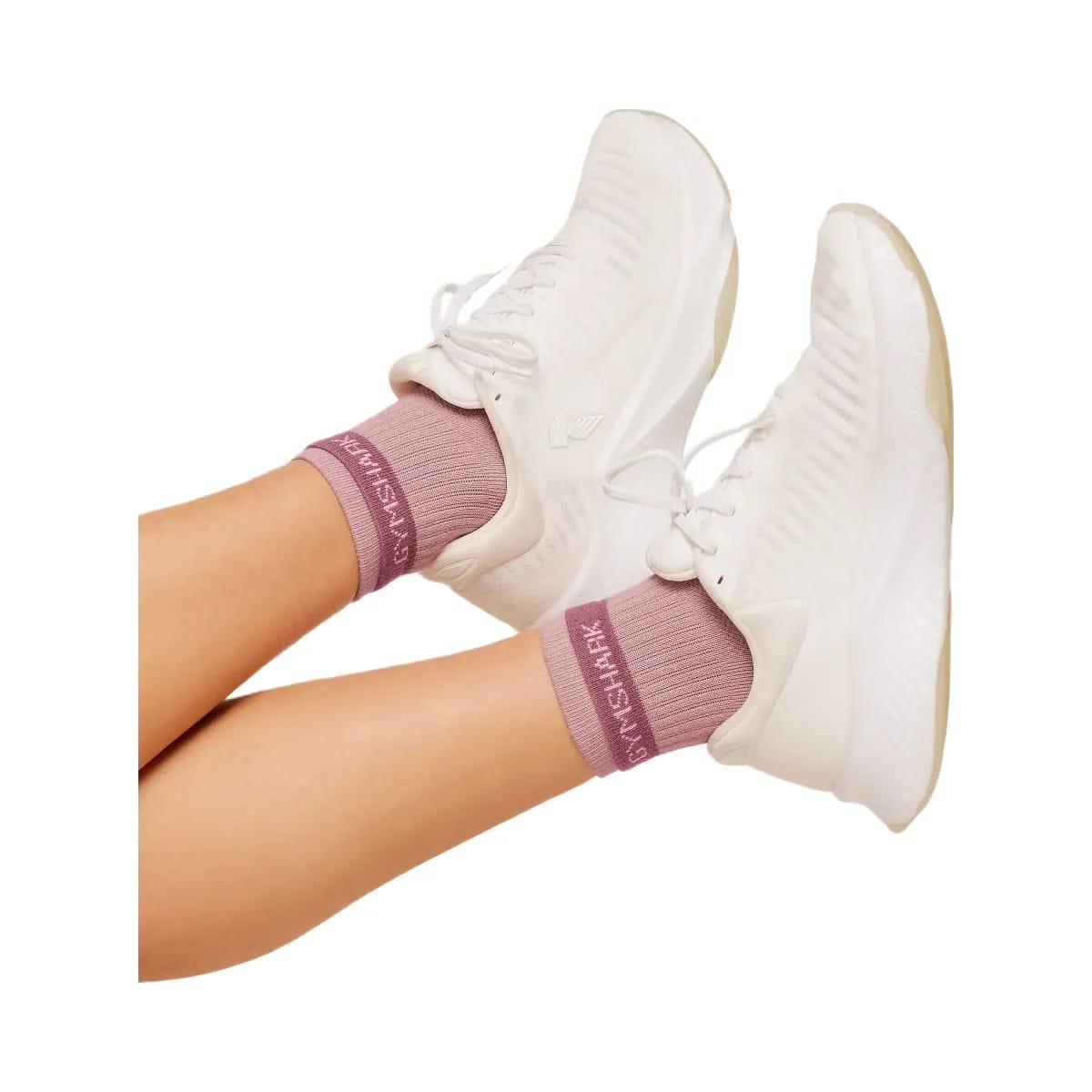 Gymshark Double Cuffed Socks Single "Light Pink"
