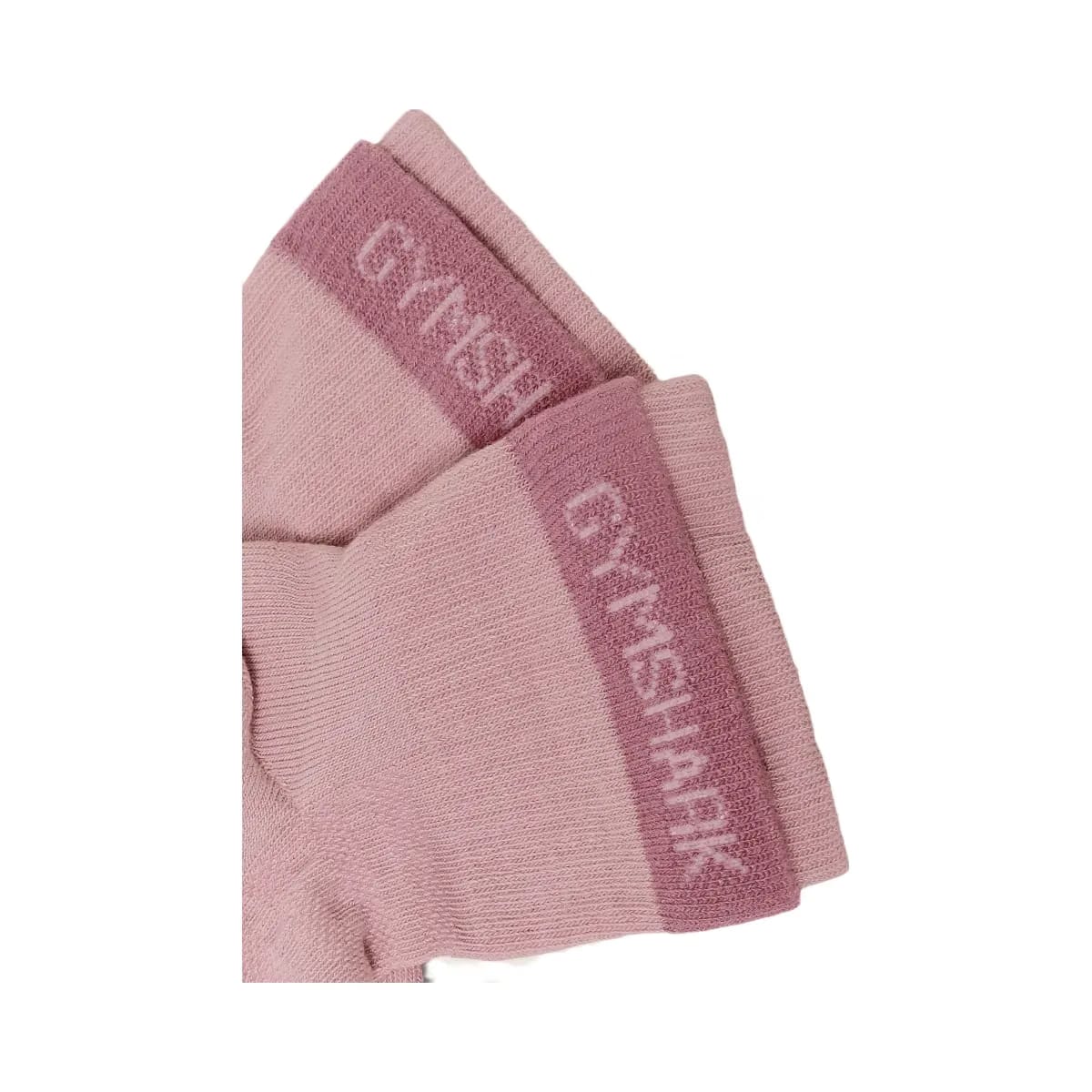 Gymshark Double Cuffed Socks Single "Light Pink"