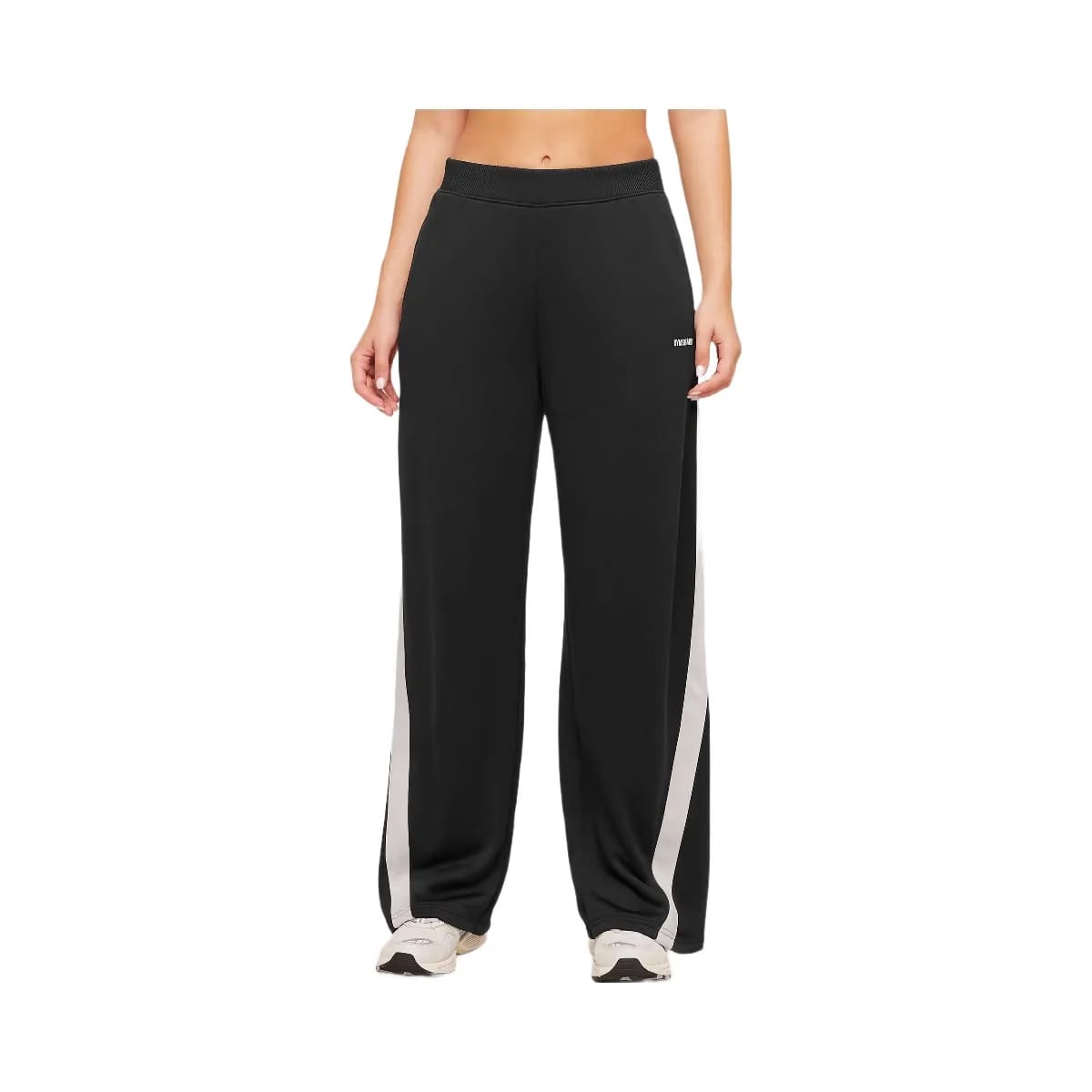 Gymshark Lightweight Tricot Wide Leg Pants "Black Tinted White"