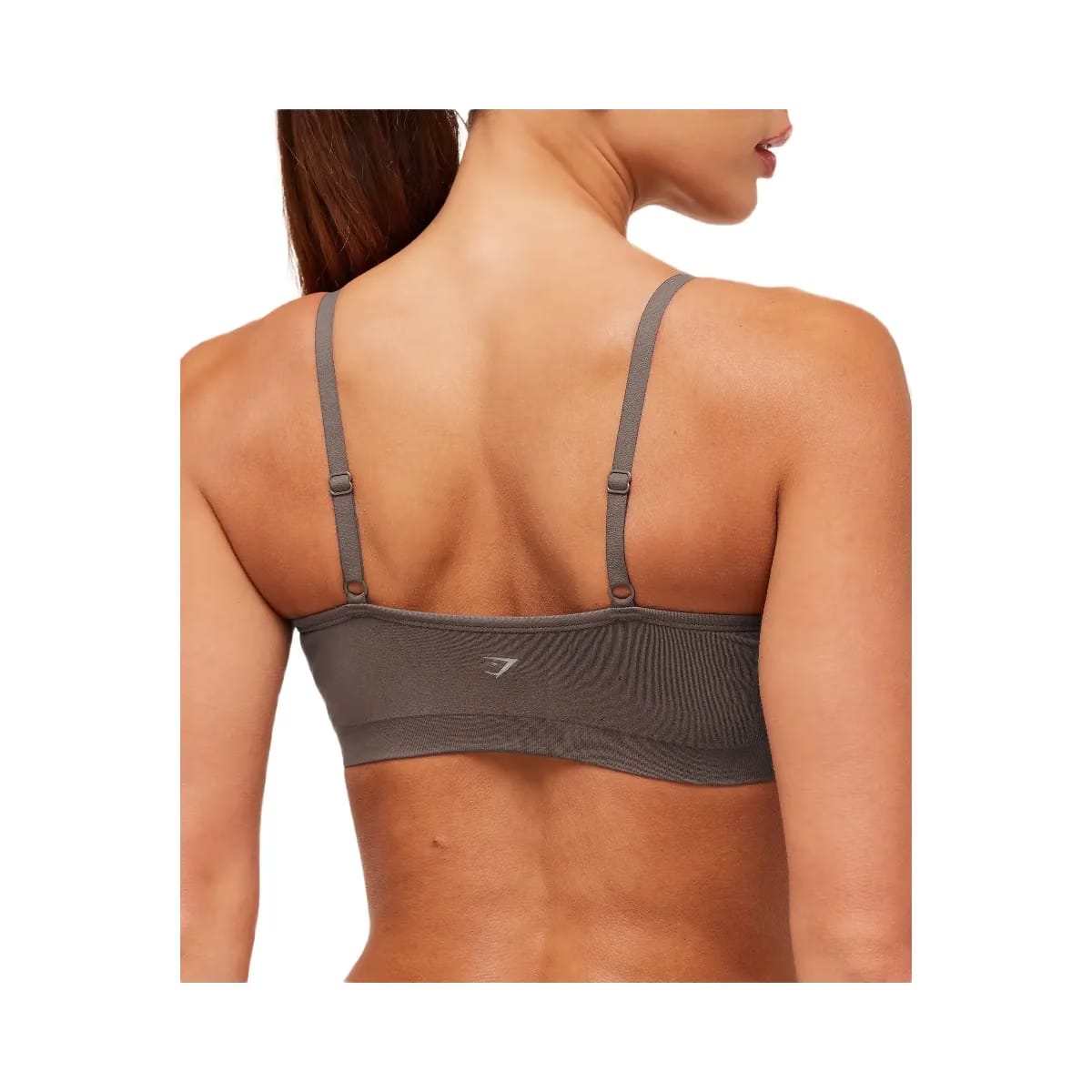 Gymshark FeatherForm V-Neck Bralette "Cool Brown"