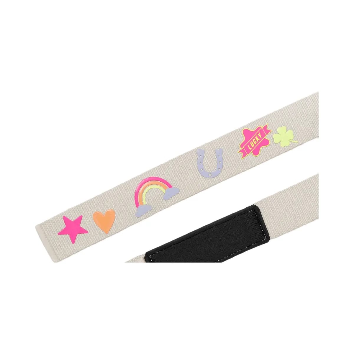 Gymshark Lucky Graphic Silicone Lifting Straps "Tinted White"