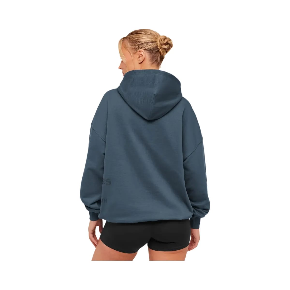 Gymshark Stacked Graphic Hoodie "Stealth Blue"