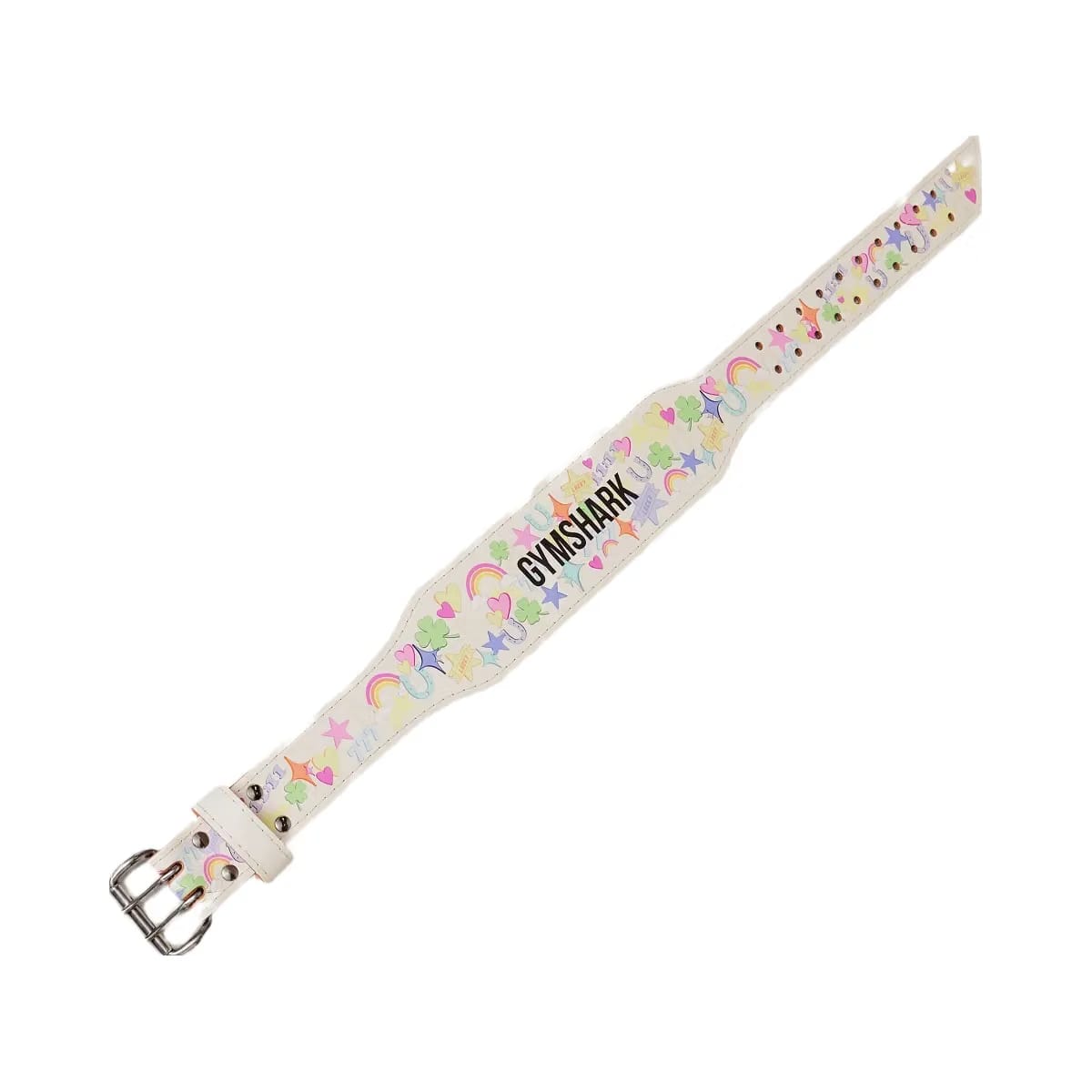 Gymshark Lucky Graphic Lifting Belt "Tinted White"