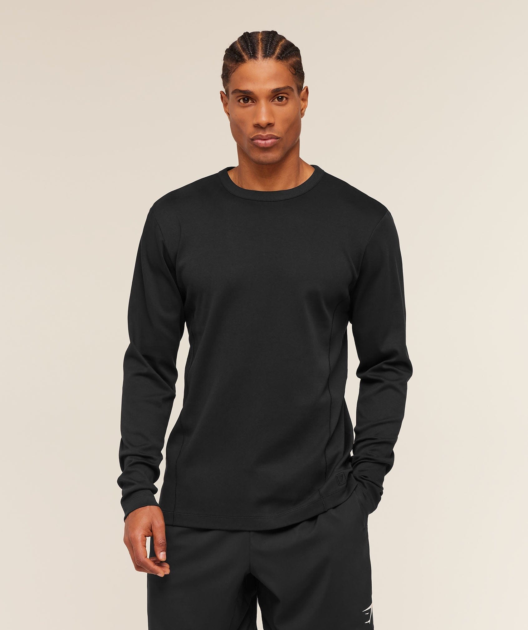 Gymshark Off Duty Long Sleeve T-Shirt Black
