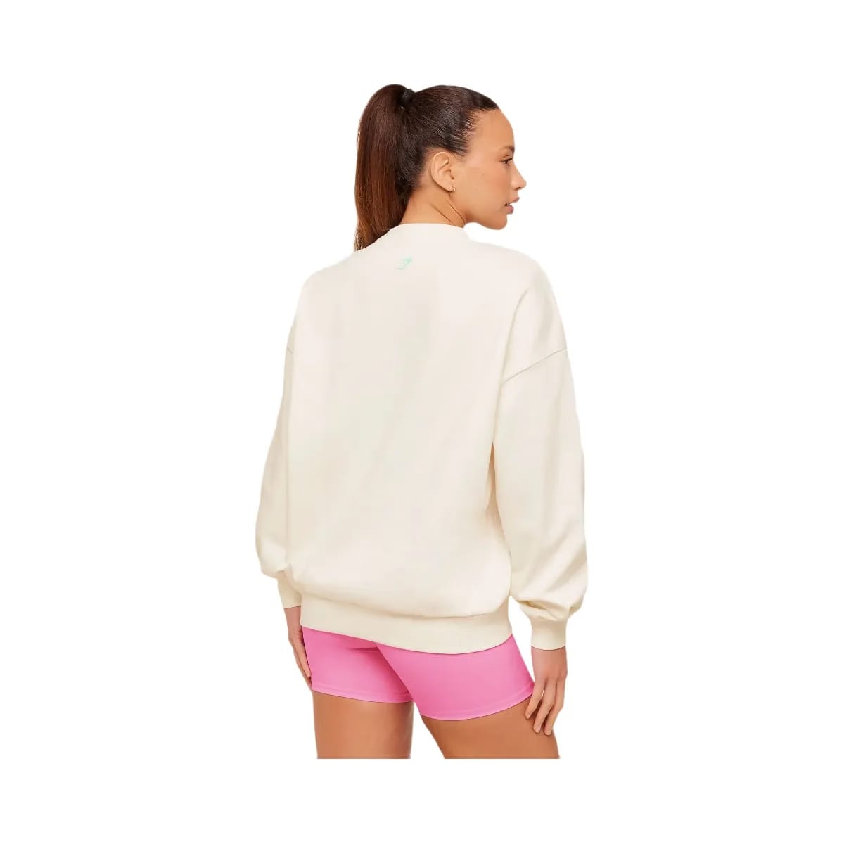 Gymshark Glutey Calls Graphic Sweatshirt "Soft White"