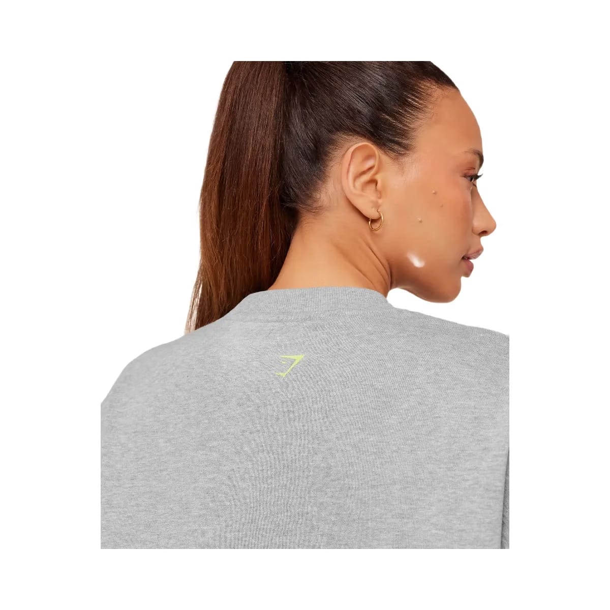 Gymshark Glutey Calls Graphic Sweatshirt "Light Grey Core Marl"