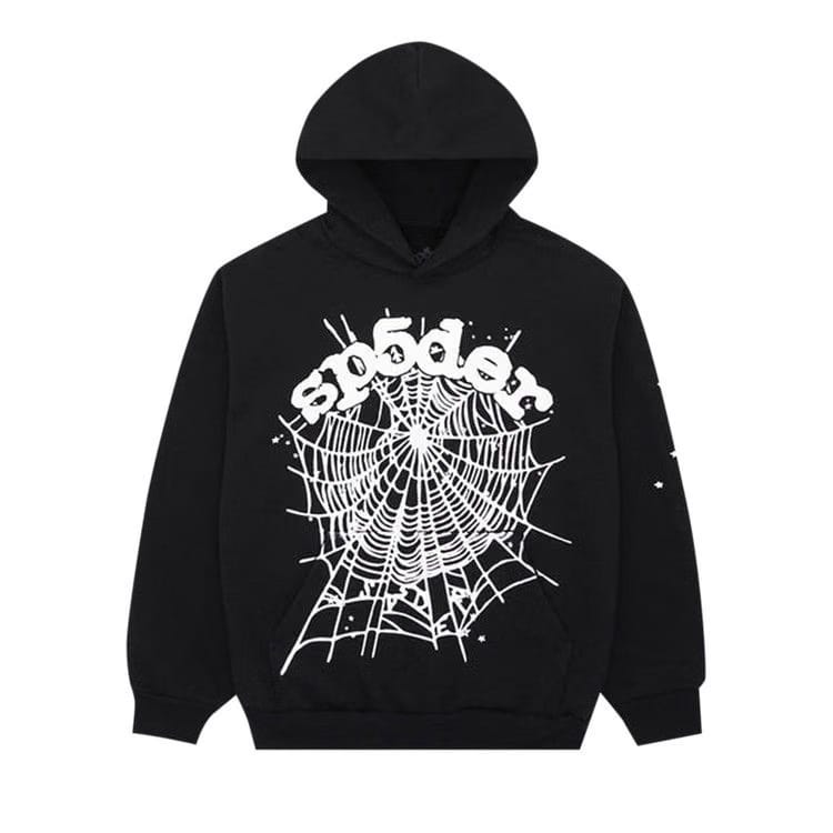 Sp5der OG Web Hoodie Black