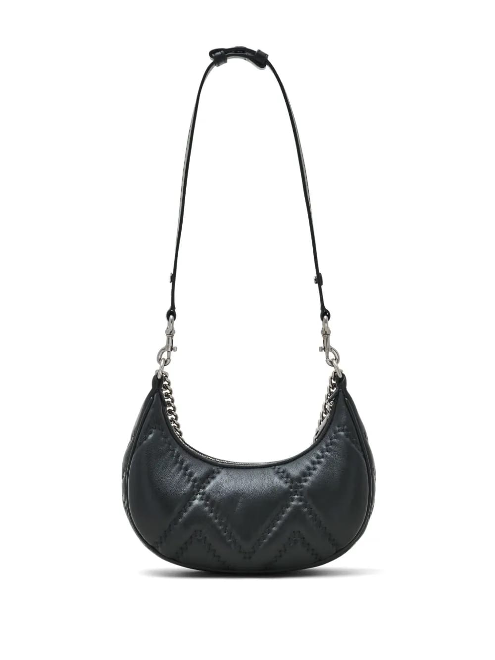 The Quilted Leather Curve shoulder bag