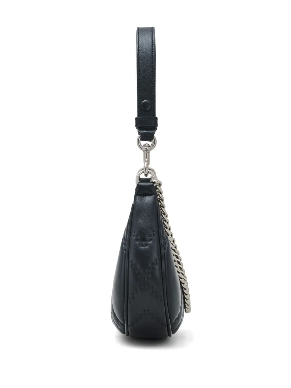 The Quilted Leather Curve shoulder bag