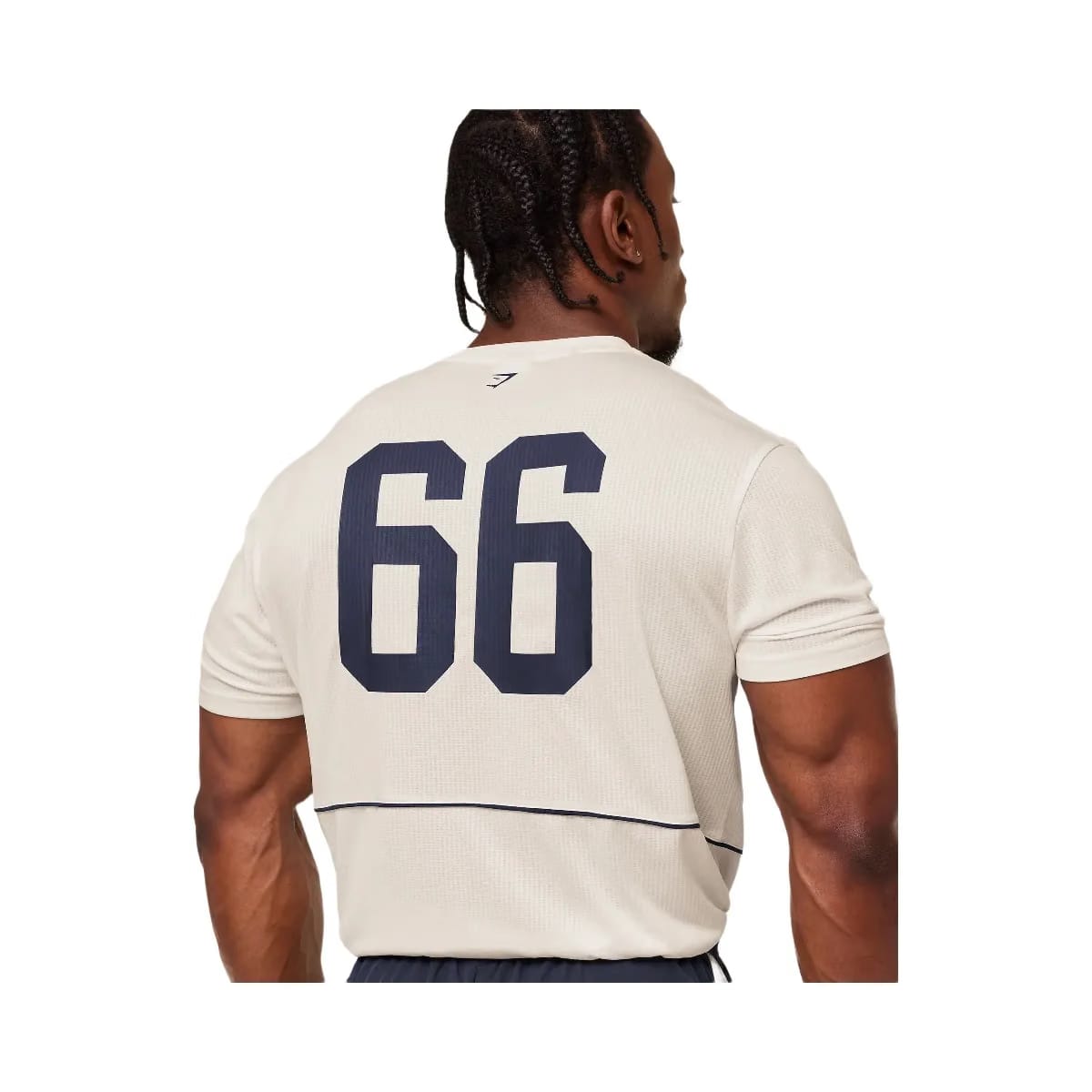 Gymshark Collegiate Tech T-Shirt Soft White