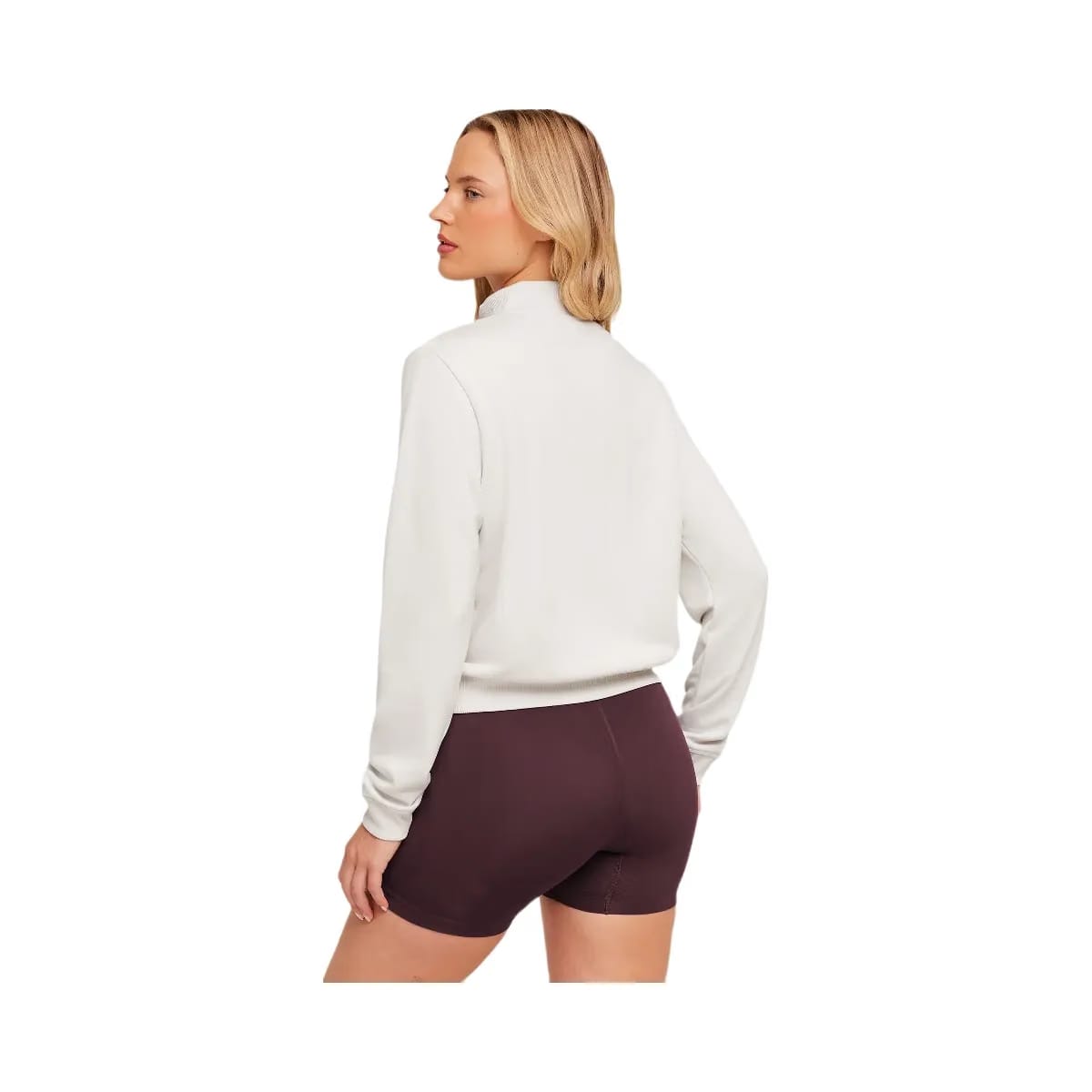Gymshark Lightweight Tricot Zip Through Jacket "Tinted White Cherry Purple"